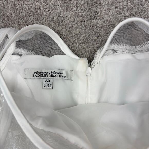 New! Beautiful Badgley Mischka First Communion/ Flower Girl Dress 6x - Picture 3 of 8